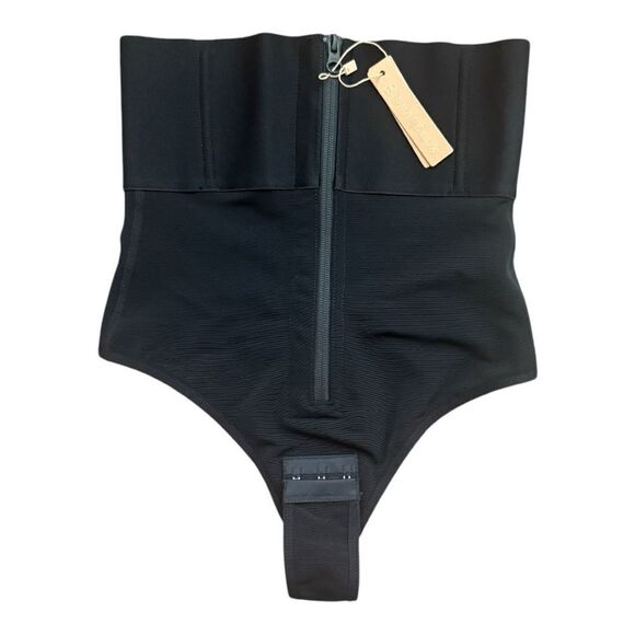 New Shapellx Black High-Waisted Shapewear with Zipper Black Size Small - Picture 1 of 5